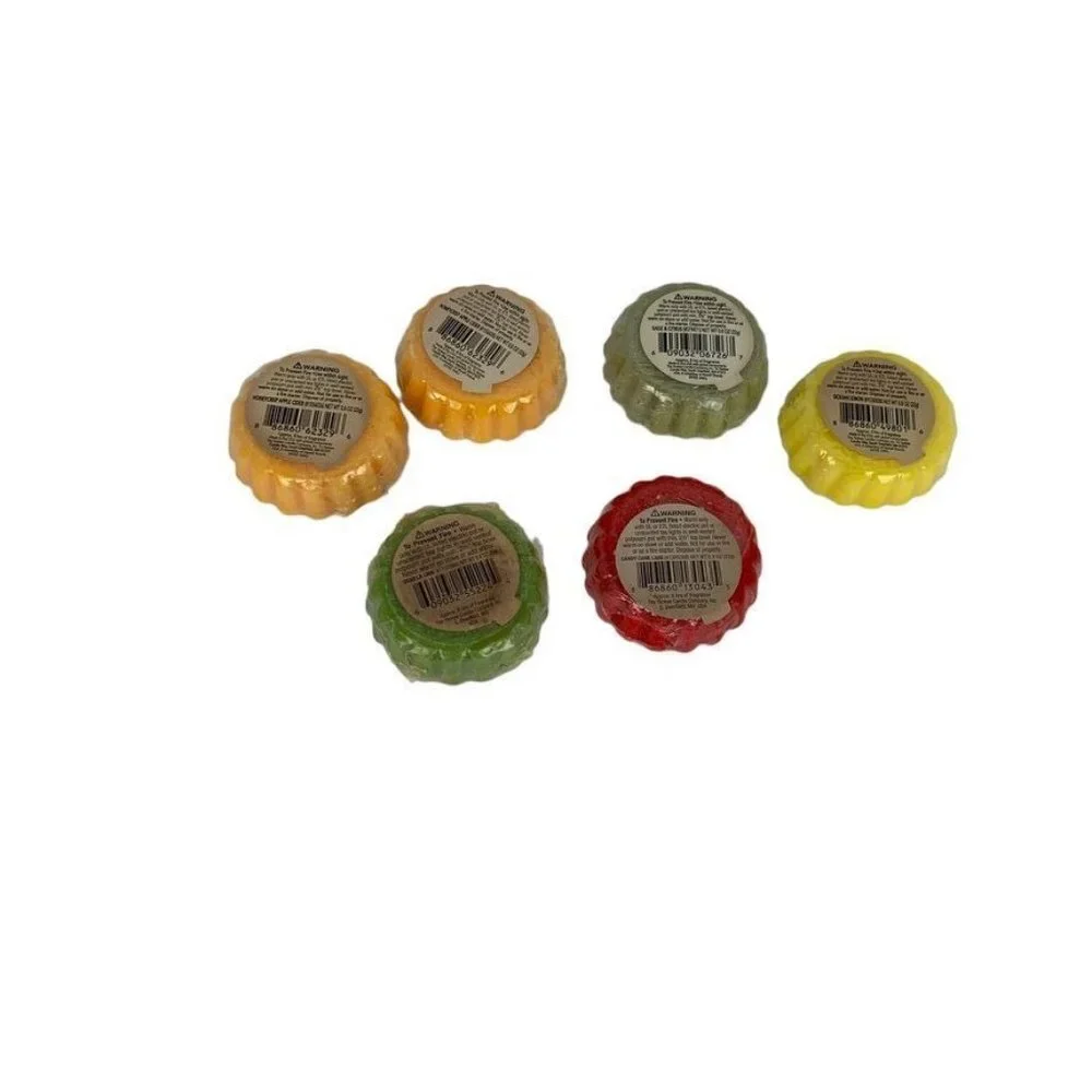 Yankee Candle Tarts Lot of 6 Assorted Scents Citrus Apple Candy Cane 0.8 oz each